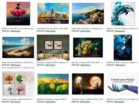 Can You Sell AI-Generated Art on Etsy? A Detailed Exploration