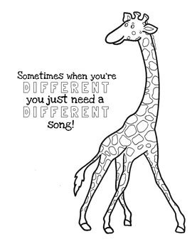 giraffes can't dance coloring page: Can Giraffes Be More Than Just Tall?