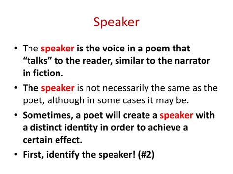 speaker meaning in poetry: exploring the depths of poetic voices